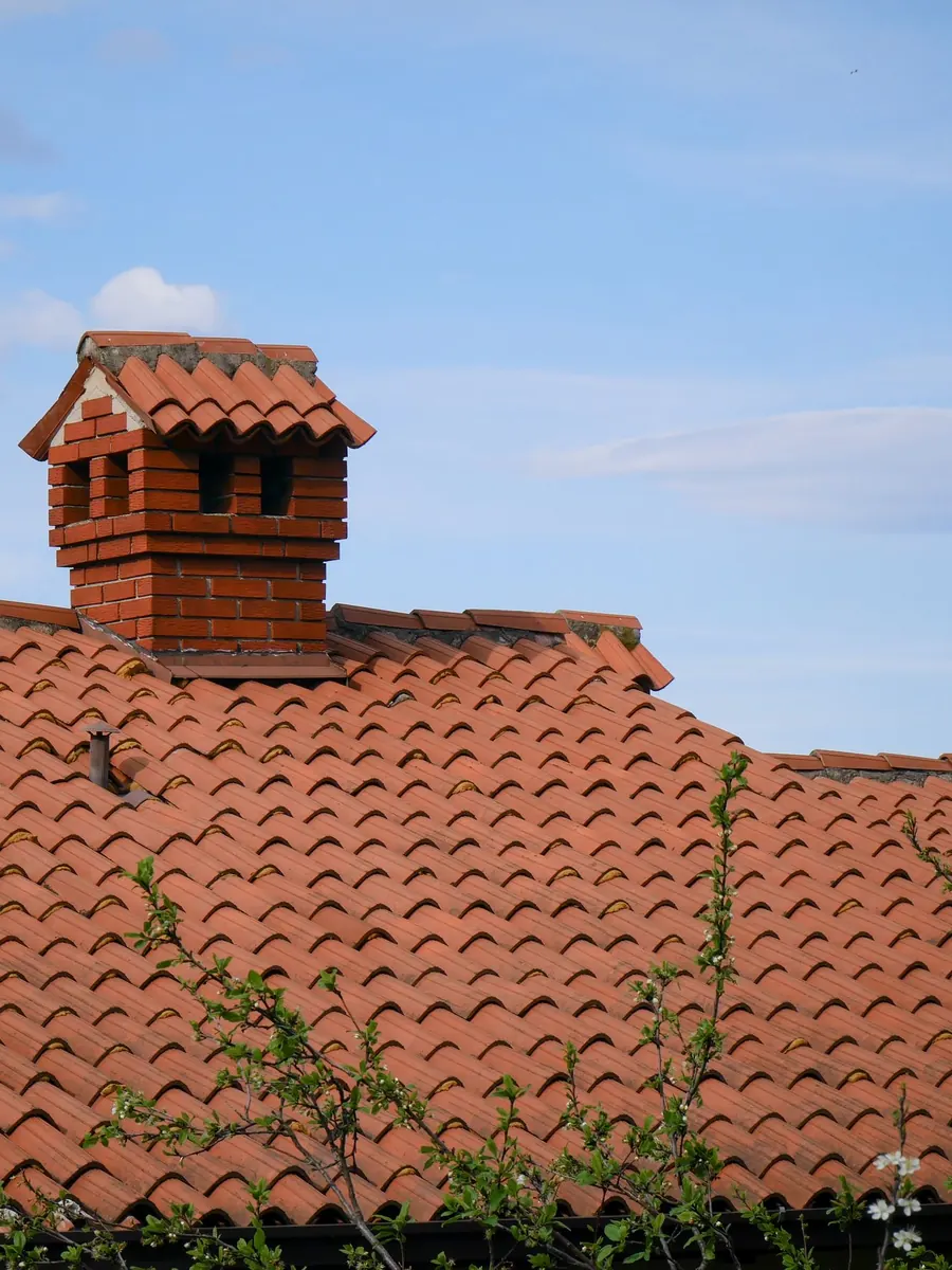 Clay tile roof